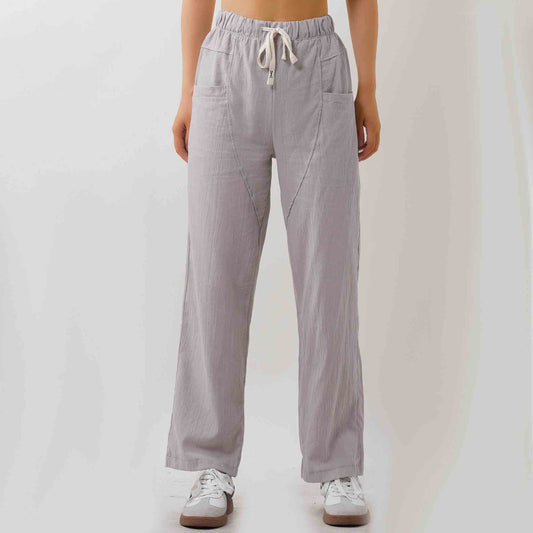 Breathable Cotton Lounge Pants for Women - Relaxed Fit with Elasticized Waistband Cherie Code