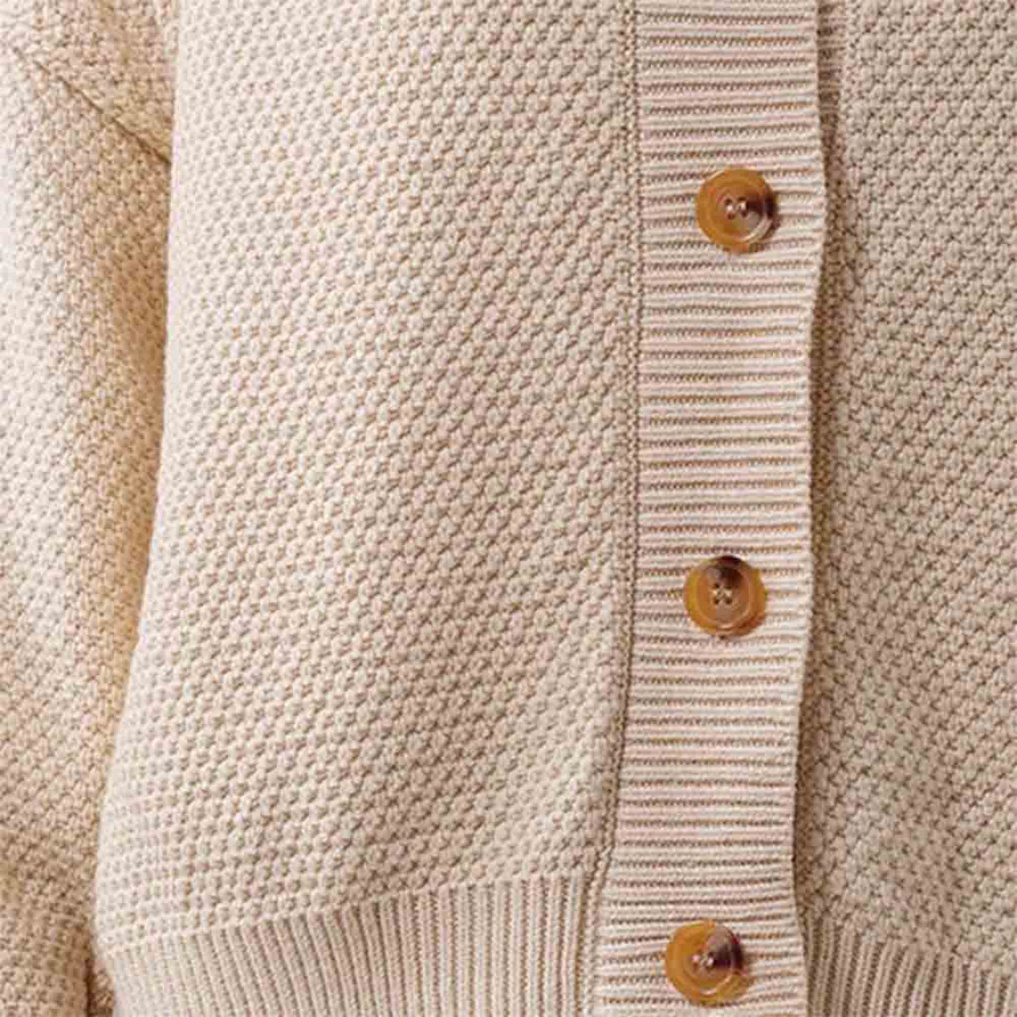 Women's Stretch Knit Cardigan - Drop Shoulder Long Sleeve with Button Front Cherie Code