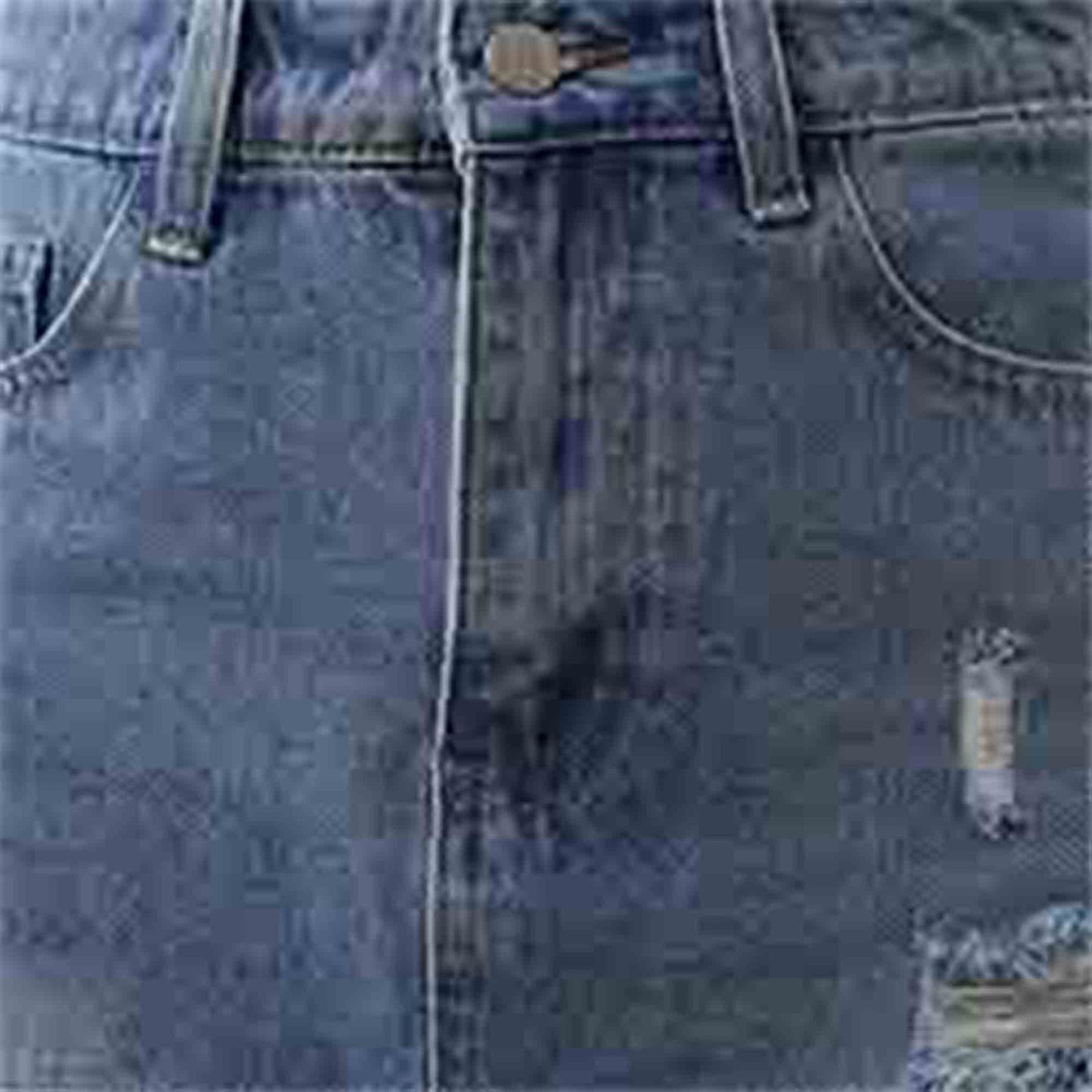 Women's Classic Distressed Denim Midi Skirt - Button & Zip Closure with Functional Pockets Cherie Code