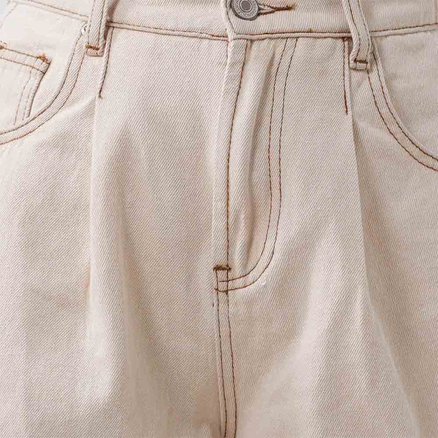 Women's Wide Leg Denim Shorts - Half Elastic Waist Casual Summer Shorts Cherie Code