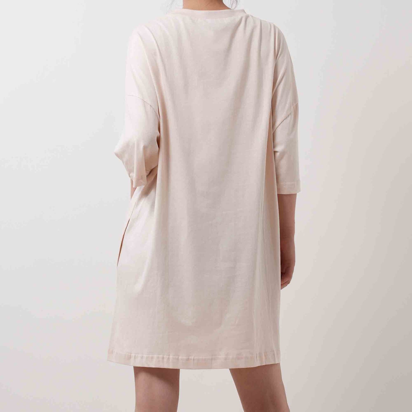 Round Neck Pullover Tee - Crew Neck with Short Sleeves Pocket Mini Dress Cherie Code