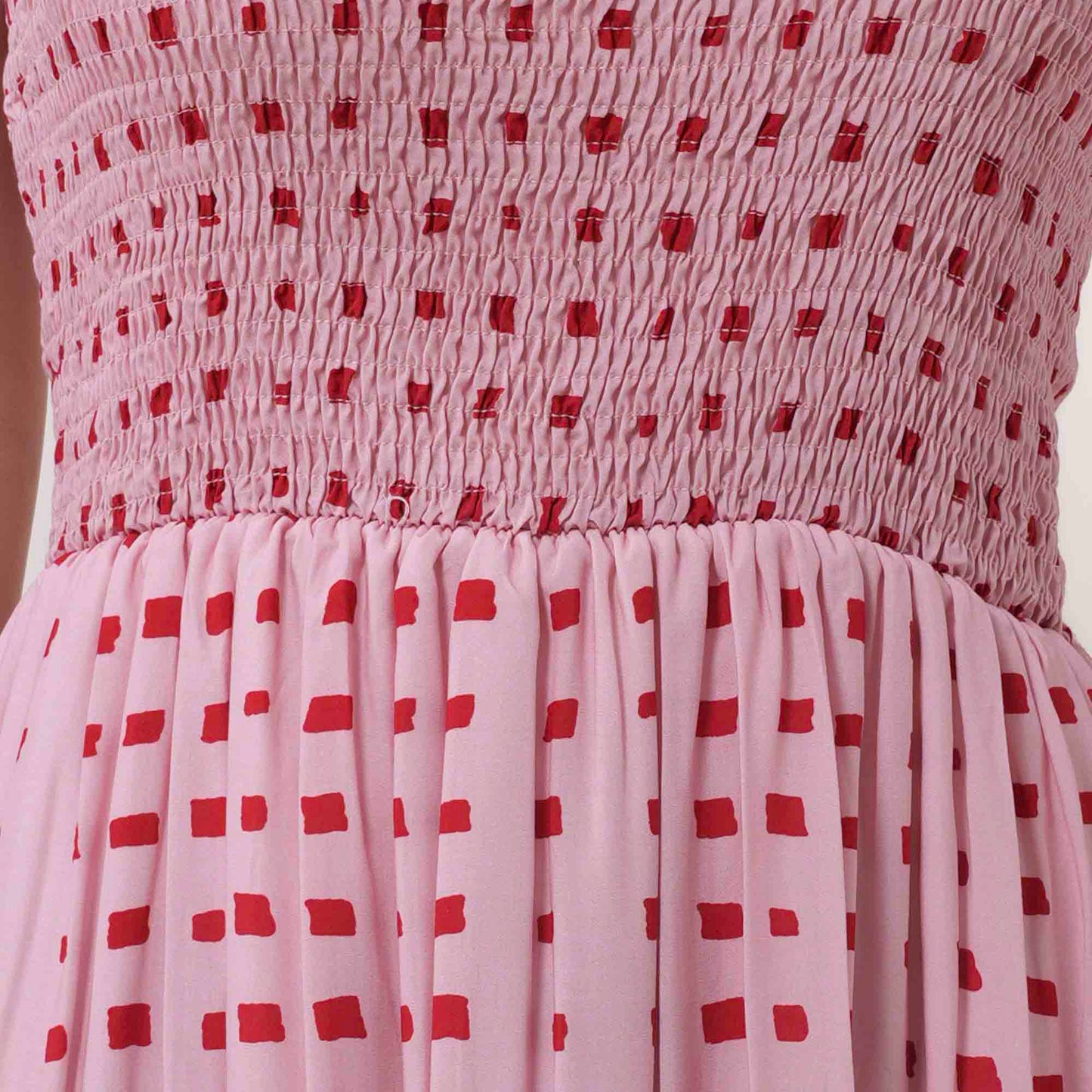 Breathable Rayon Midi Dress - Square Neck with Polyester Lining & Casual Fit Cherie Code