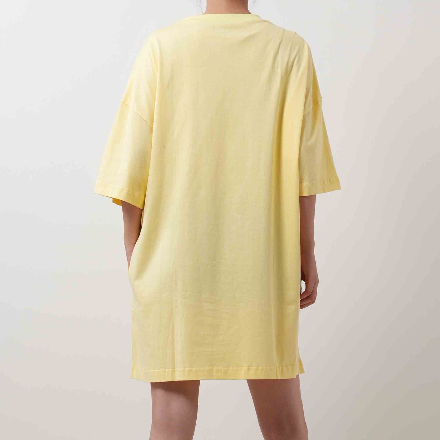 Round Neck Pullover Tee - Crew Neck with Short Sleeves Pocket Mini Dress Cherie Code