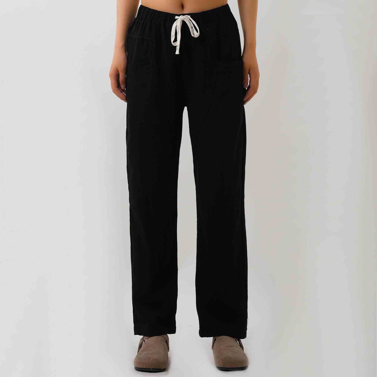 Breathable Cotton Lounge Pants for Women - Relaxed Fit with Elasticized Waistband Cherie Code