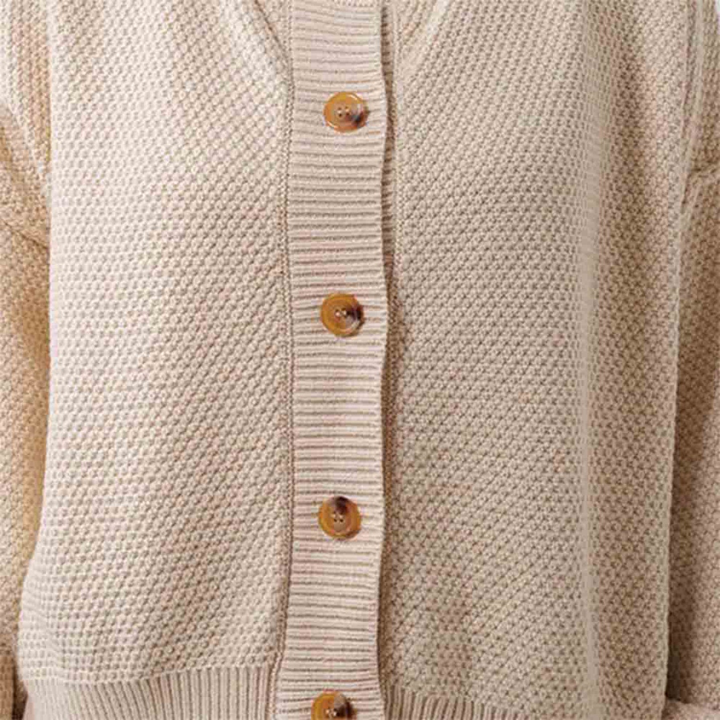 Women's Stretch Knit Cardigan - Drop Shoulder Long Sleeve with Button Front Cherie Code
